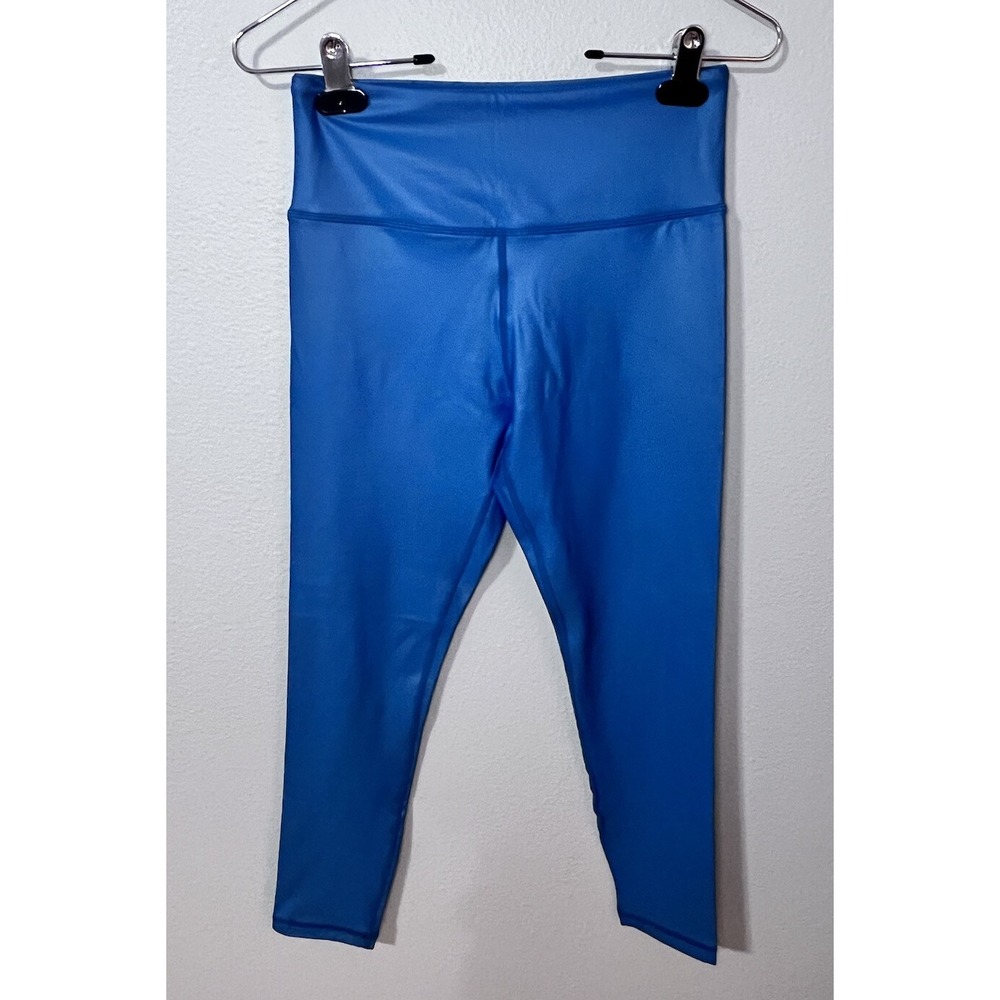 Zyia Active Ocean Metallic‎ Light N Tight Hi Rise Leggings 7/8 Size 6-8 NWT